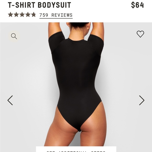 SKIMS FITS EVERYBODY T-SHIRT BODYSUIT - Picture 2 of 11